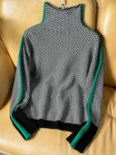 Hannah™ | Rollkragenpullover mit Kontraststreifen