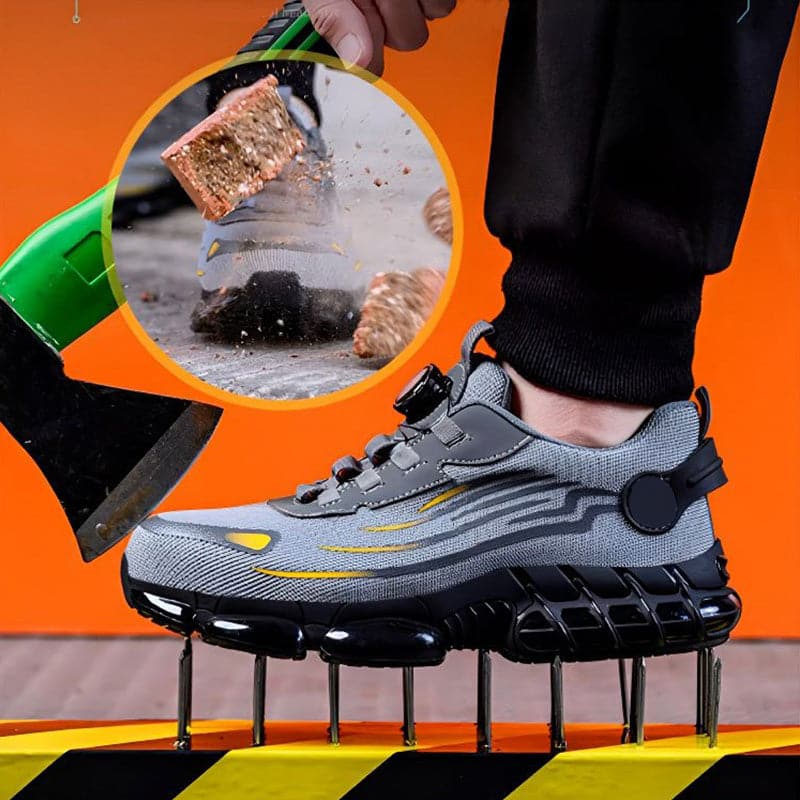 Stilvolle unisex Sicherheitsschuhe mit rutschfesten Noppen