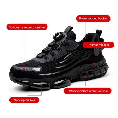 Stilvolle unisex Sicherheitsschuhe mit rutschfesten Noppen