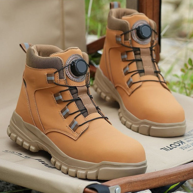 Rutschfeste, leichte Sicherheitsstiefel der Klasse S3 für Unisex, mit stoßfesten Spikes, Anti-Smash- und Anti-Kompressions-Funktion