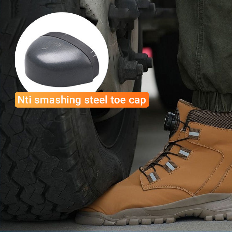 Rutschfeste, leichte Sicherheitsstiefel der Klasse S3 für Unisex, mit stoßfesten Spikes, Anti-Smash- und Anti-Kompressions-Funktion