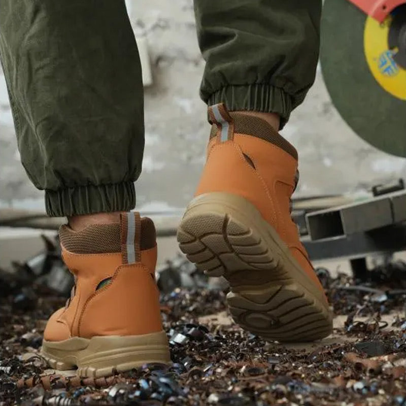 Rutschfeste, leichte Sicherheitsstiefel der Klasse S3 für Unisex, mit stoßfesten Spikes, Anti-Smash- und Anti-Kompressions-Funktion