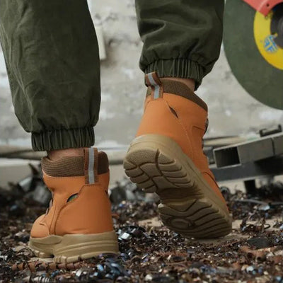 Rutschfeste, leichte Sicherheitsstiefel der Klasse S3 für Unisex, mit stoßfesten Spikes, Anti-Smash- und Anti-Kompressions-Funktion